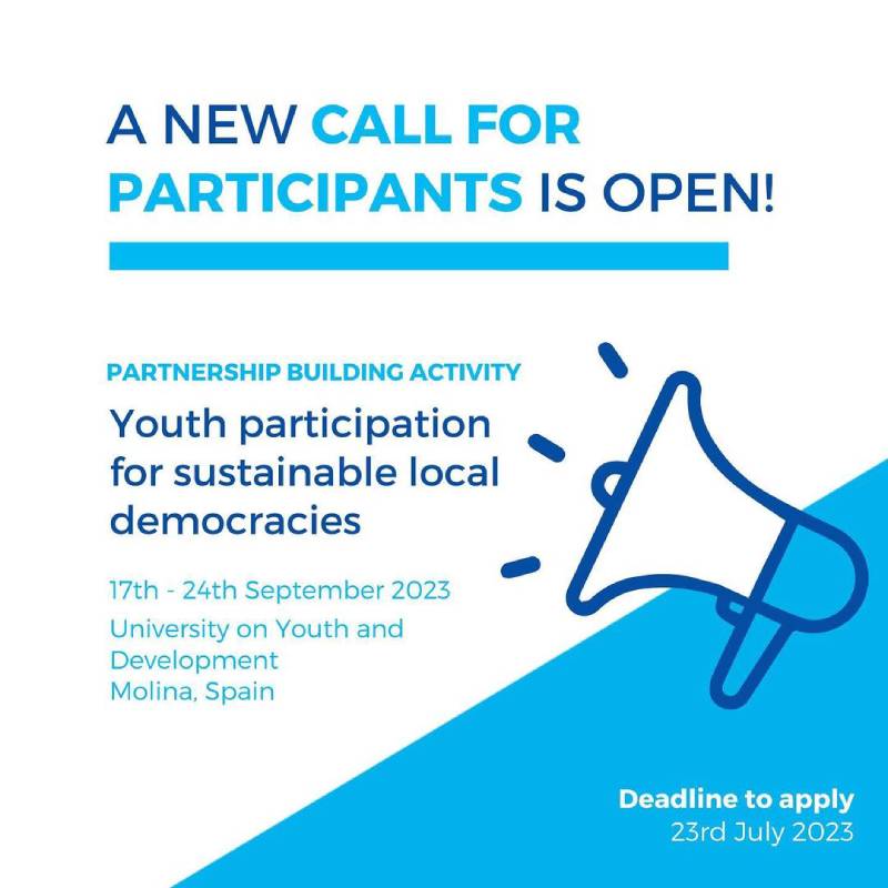 Partnership Building Activity (PBA) "Youth participation for sustainable local democracies"