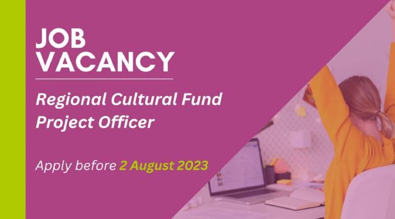 RYCO is hiring: Regional Cultural Fund Project Officer
