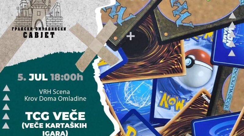 Veče kartaških igara na krovu Doma omladine