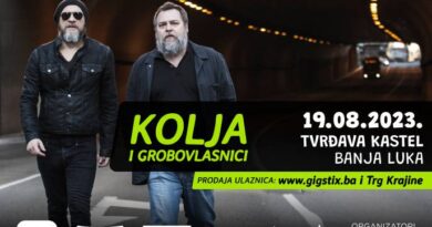 Kolja i Grobovlasnici u subotu - 19. avgusta u Banjaluci