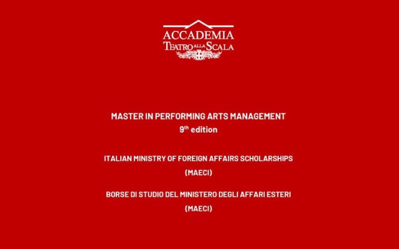 Stipendije za pohađanje “Master in Performing Arts Management”