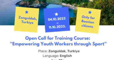 Open call for 4 participants for Training Course in Zonguldak, Turkiye