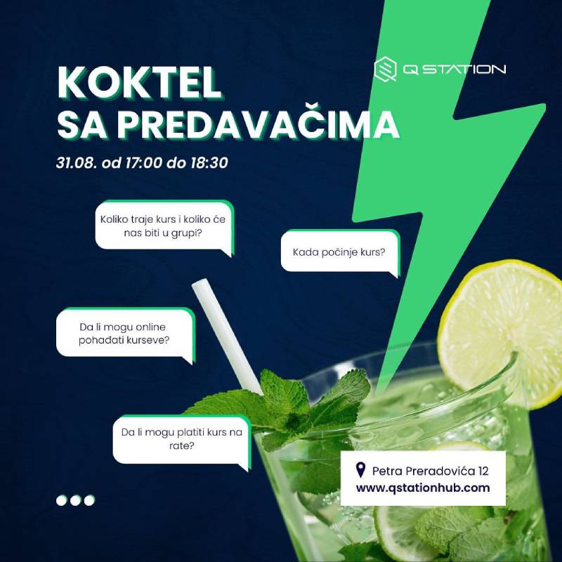 Q Station: Koktel za predavačima