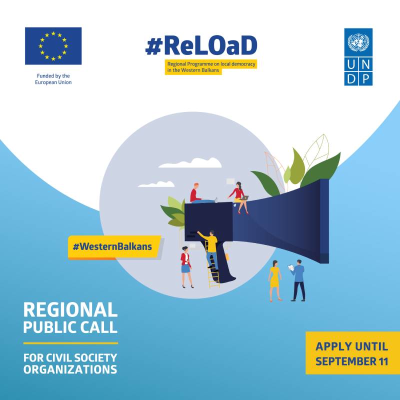 ReLOaD2 objavljuje regionalni javni poziv za organizacije civilnog društva za podnošenje prijedloga projekata