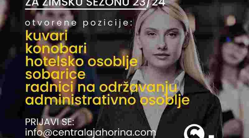 Aparthoteli Centrala i Rajska Jahorina zapošljavaju