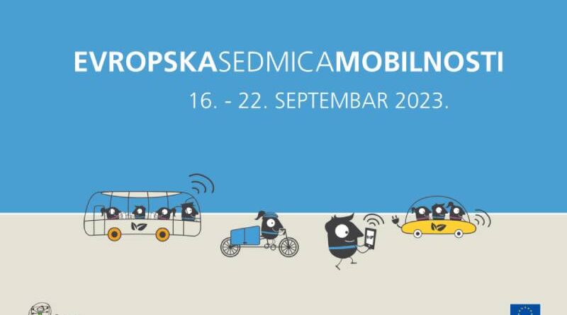 Evropska sedmica mobilnosti 2023. – ,,SAČUVAJMO ENERGIJU” od 16. do 22. septembra