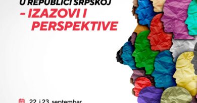 Konferencija „Civilno društvo u Republici Srpskoj – izazovi i perspektive“ 22. i 23. septembra u Banjaluci