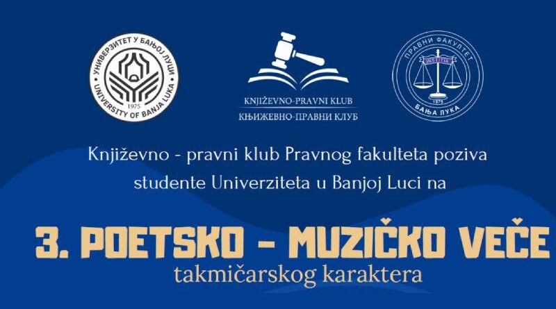 Poetsko-muzičko veče na Pravnom fakultetu