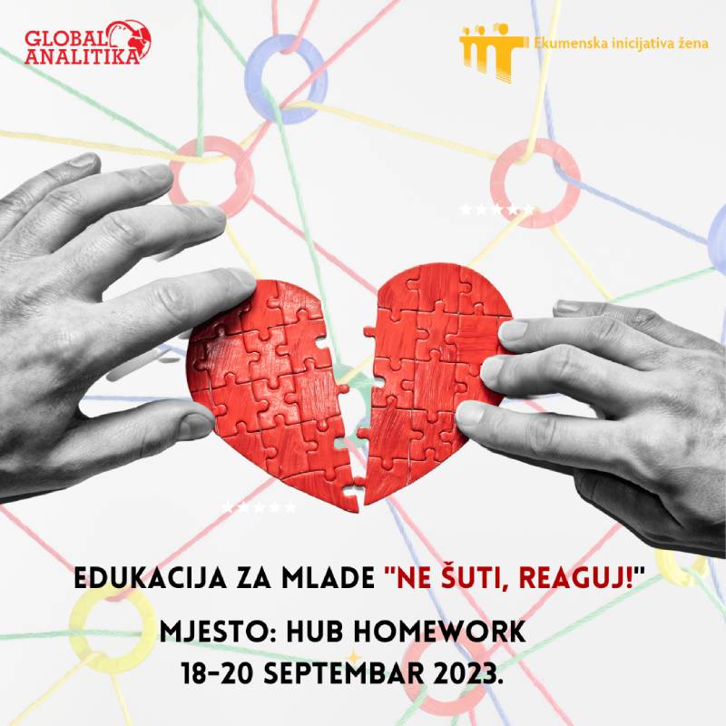 Pridružite nam se na edukaciji za mlade “Ne šuti, reaguj!”
