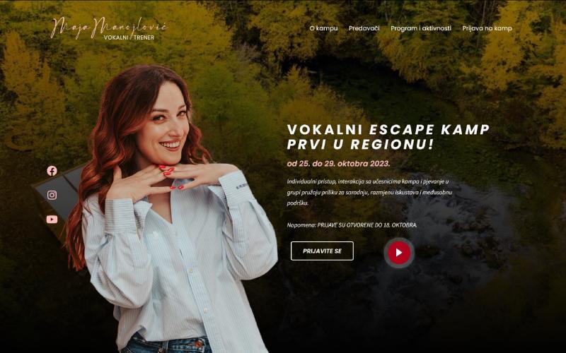 Vokalni Escape Kamp - Prvi u regionu!