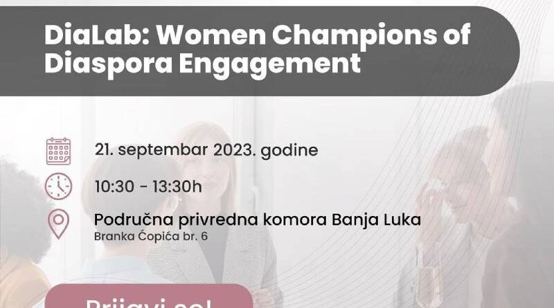 Panel diskusija "DiaLab: Women Champions of Diaspora Engagement"