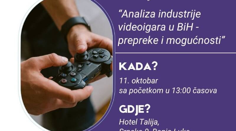 Prezentacija studije: "Analiza industrije video igara u BiH - prepreke i mogućnosti"