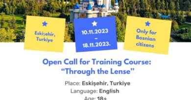 Open call for 4 participants for Training Course ”Through the Lens” in Turkiye