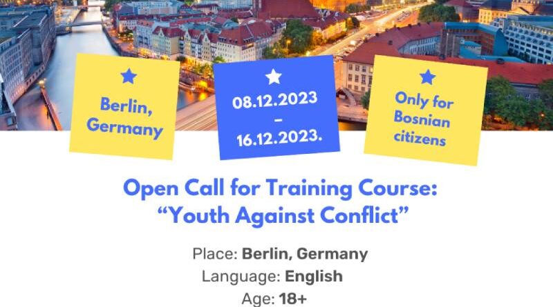 Open call for Training Course ”Youth Against Conflict” in Berlin, Germany