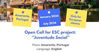 Open call for participants from Europe for ESC project in Amarante, Portugal