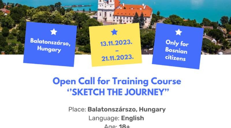 Urgent call for participants for training course "Sketch the journey" in Hungary