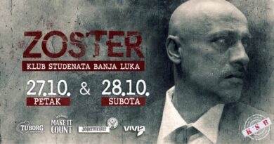 Zbog velikog interesovanja još jedan koncert ZOSTERA u KSB-u, 28. oktobra
