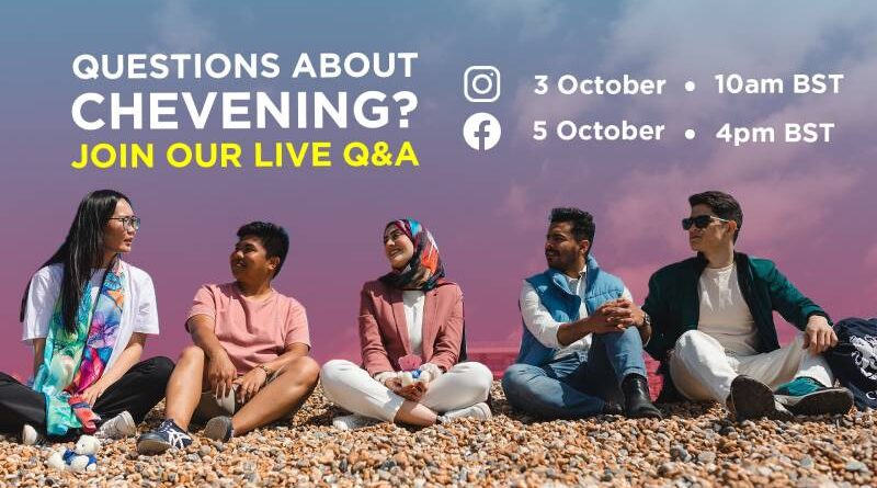 Live Q&A sessions about Chevening Application
