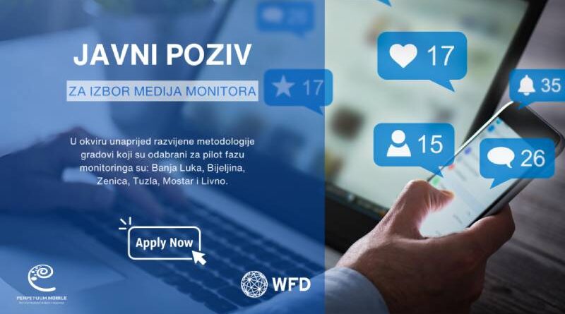 Javni poziv za izvor medija monitora