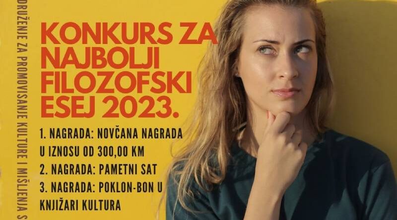 Konkurs za najbolji filozofski esej 2023
