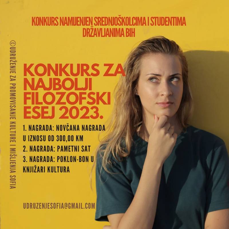 Konkurs za najbolji filozofski esej 2023