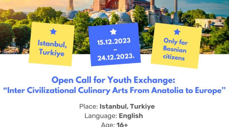 Open call for 5 participants for Youth Exchange in Istanbul, Turkiye