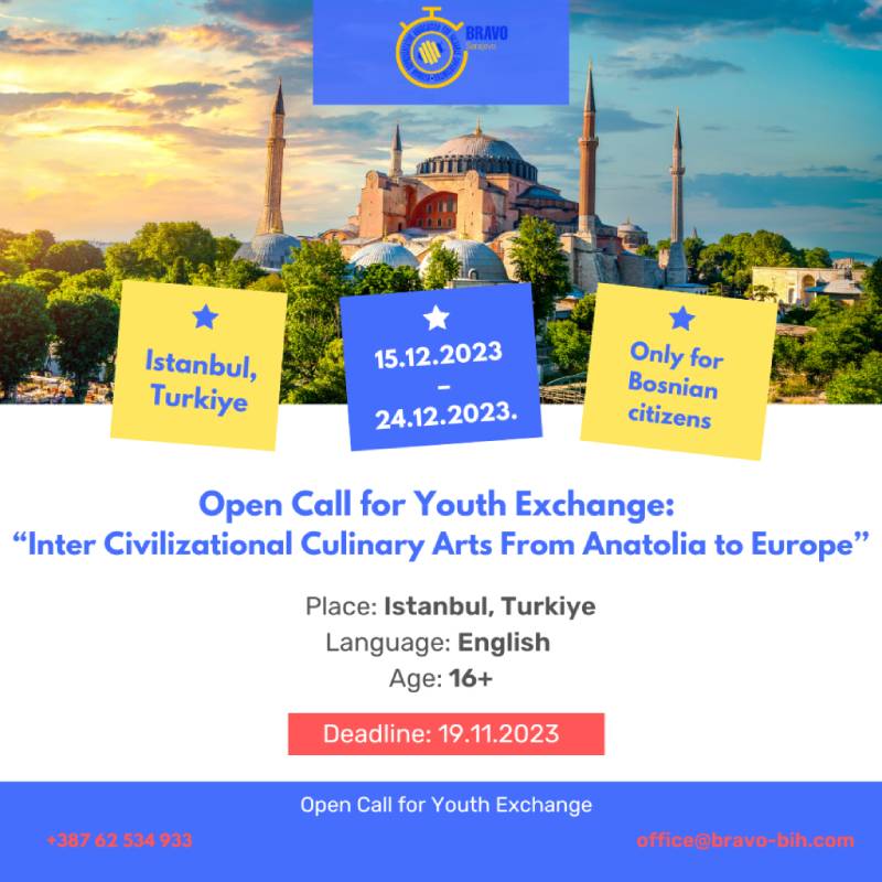 Open call for 5 participants for Youth Exchange in Istanbul, Turkiye