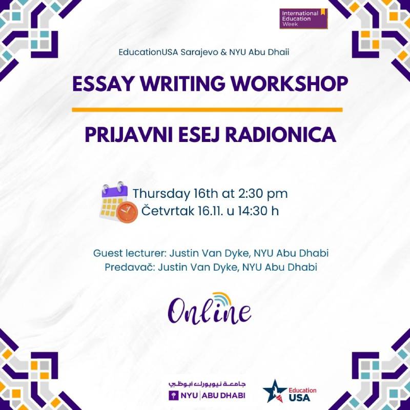 Prijavni esej radionica