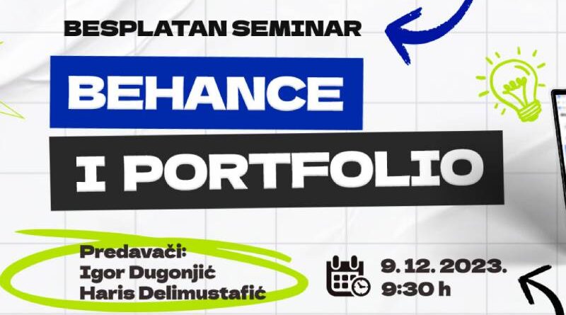 Steknite vještine za unaprijeđenje karijere na besplatnom seminaru „Behance i Portfolio”
