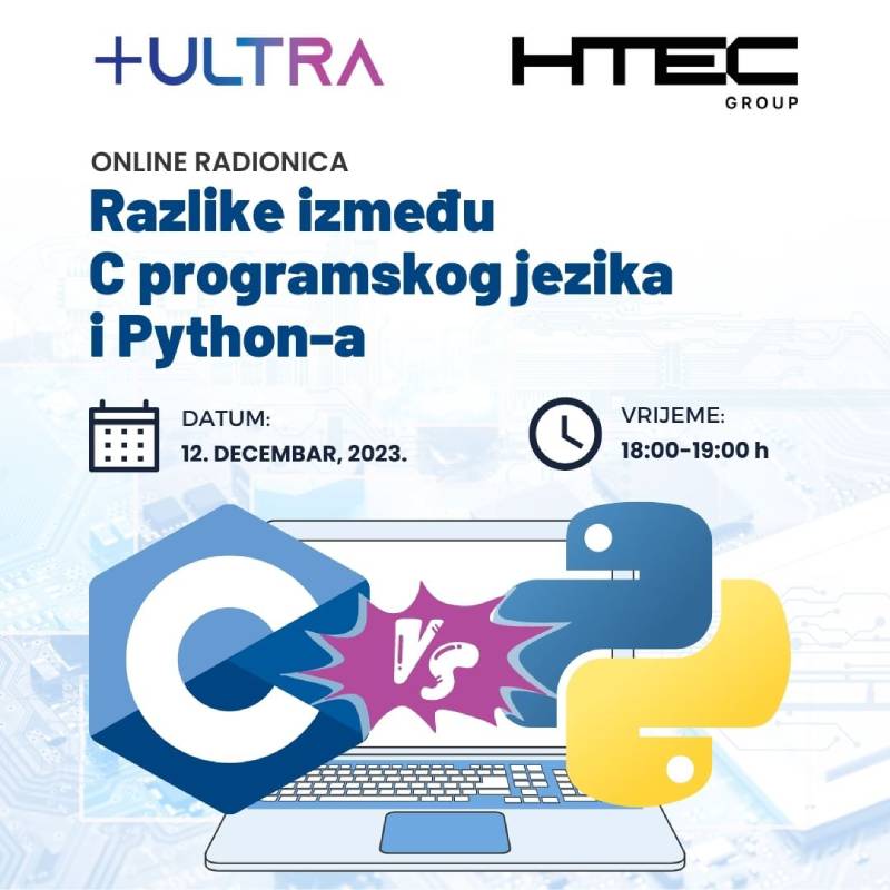 Online radionica "Razlike između C programskog jezika i Python-a"