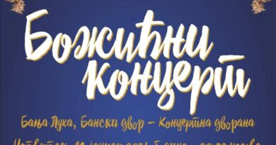 Božićni koncert 11. januara u Banskom dvoru, ulaz slobodan