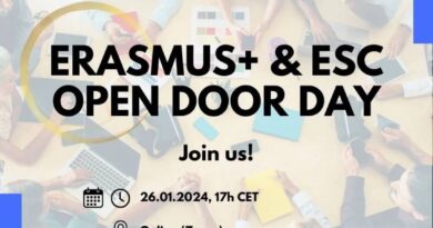 Erasmus+ and ESC Open Door Day (Online) of 2024!