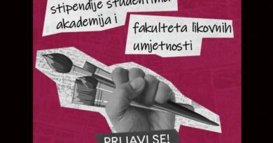 Otvoren konkurs za stipendije studentima likovnih umjetnosti