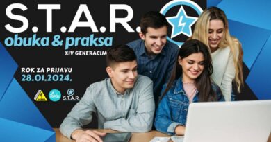 Poziv za mlade: STAR obuka & praksa XIV generacija