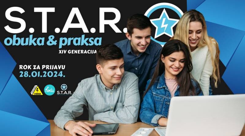 Poziv za mlade: STAR obuka & praksa XIV generacija