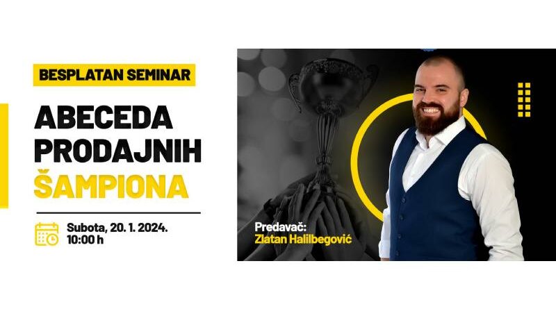 Prijavite se za besplatan seminar„Abeceda prodajnih šampiona”