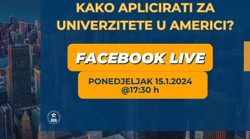 Online događaj: Kako aplicirati na univerzitet u Americi?