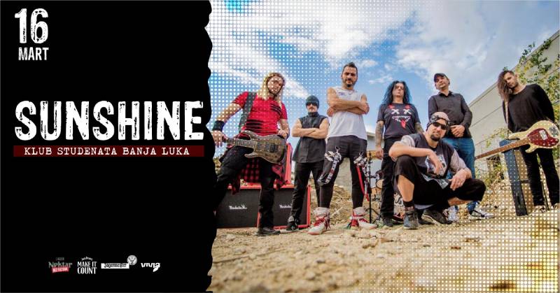 Bend Sunshine u banjalučkom Klubu studenata 16. marta