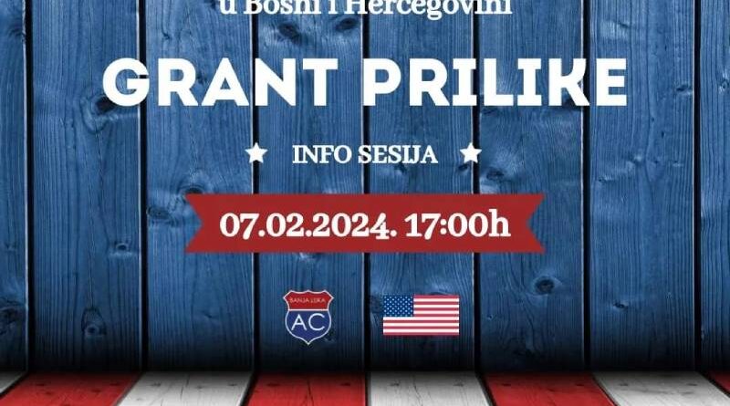Info sesija: Grant prilike Američke ambasada u BiH