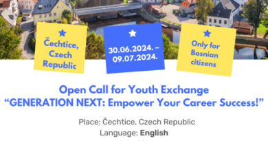Open Call for 5 participants for Youth Exchange in Čechtice, Czech Republic