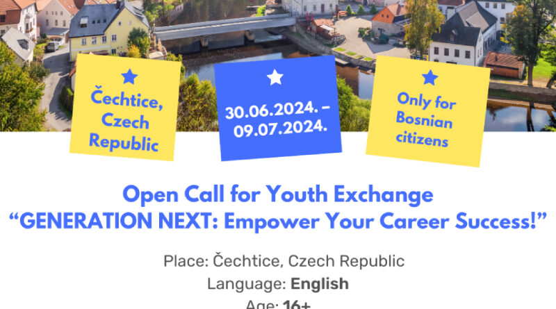 Open Call for 5 participants for Youth Exchange in Čechtice, Czech Republic