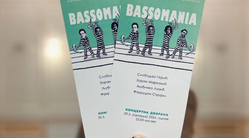 Srijeda u Banskom dvoru: Koncert kvarteta kontrabasa „Bassomania“