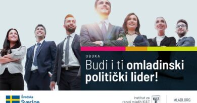 Javni poziv za obuku Uči, misli i djeluj! za omladinske političke lidere