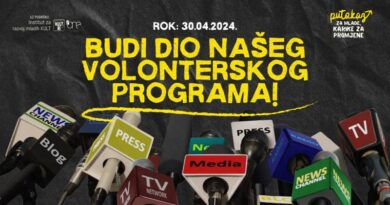 Javni poziv za učešće u volonterskom programu “Putokaz za mlade, karike za promjene”