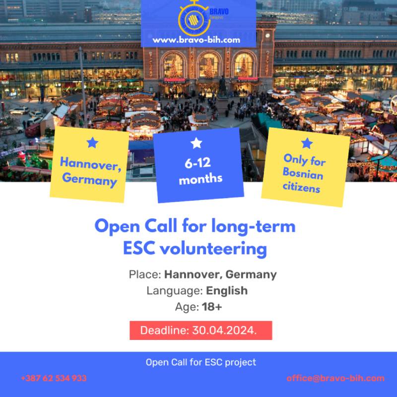 Open Call for Long-Term ESC Project in Hannover, Germany