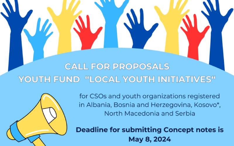 Otvoren je Poziv za podnošenje prijedloga projekata za Omladinski fond „Lokalne inicijative mladih“!