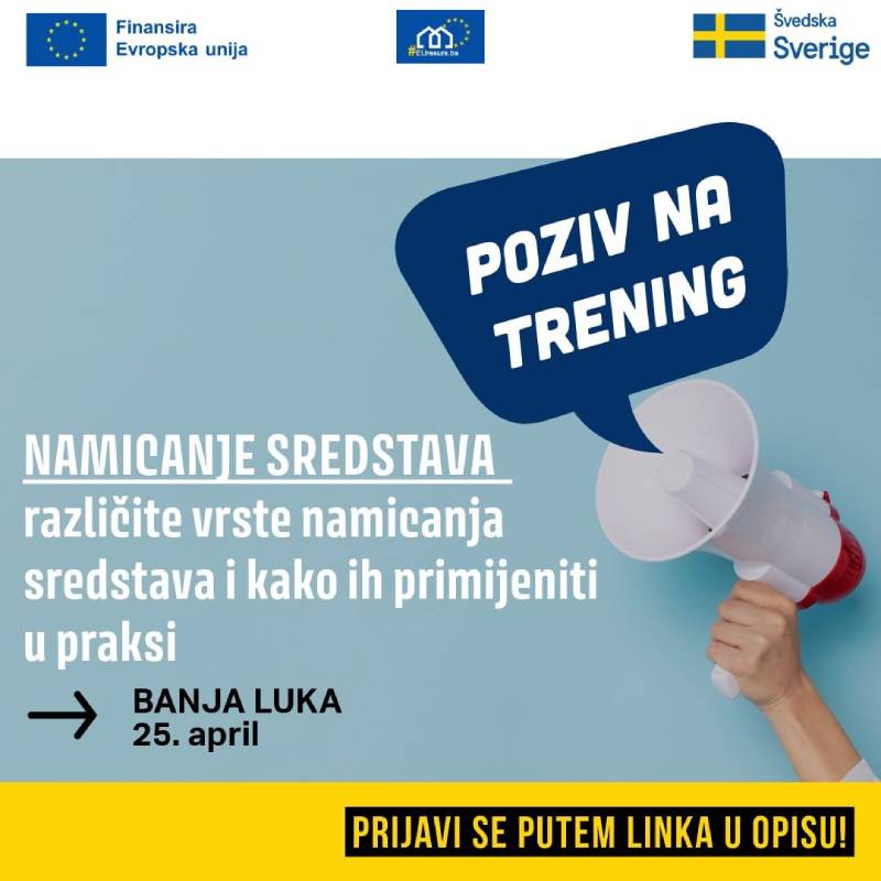 Trening - Različite vrste namicanja sredstava i kako ih primjeniti u praksi