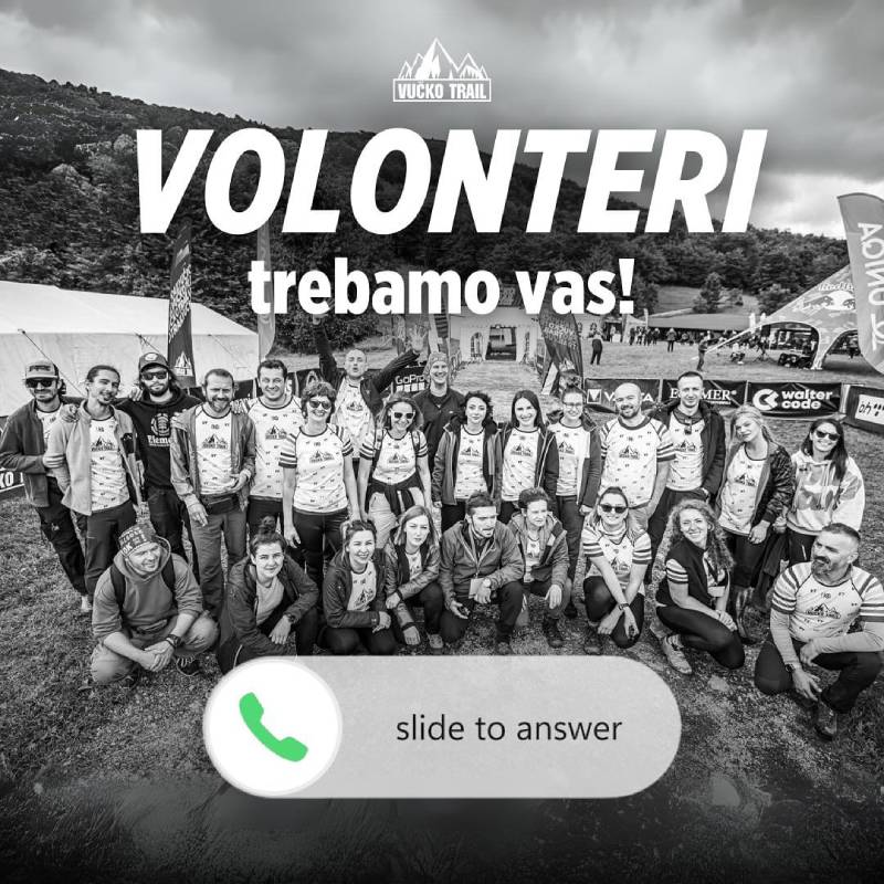 Vučko Trail: Potrebni volonteri