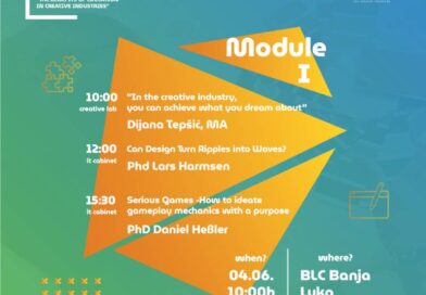 MASTERCLASS “THE BENEFITS OF EDUCATION IN CREATIVE INDUSTRIES” na Banja Luka College od 04/06 do 06/06