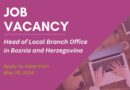 RYCO is hiring: Head of Local Branch Office in BIH